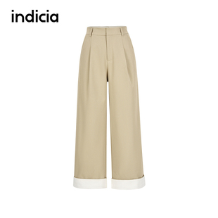 F2A5KZ070C 宽松休闲百搭休闲裤 indicia标记商场同款 25春新款