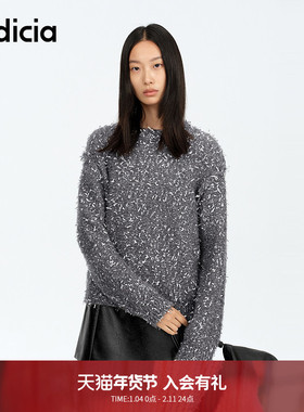 明星同款 indicia标记商场同款秋季慵懒氛围感针织衫F2A5ZZ008F
