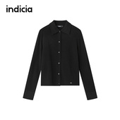 2025冬季 新款 百搭衬衫 indicia标记商场同款 山羊绒开衫 F2D5KS626F
