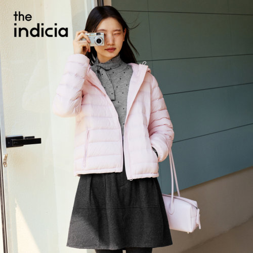 the indicia标记2026冬季新款连帽甜美减龄排骨羽绒服 L2D6YR276Y