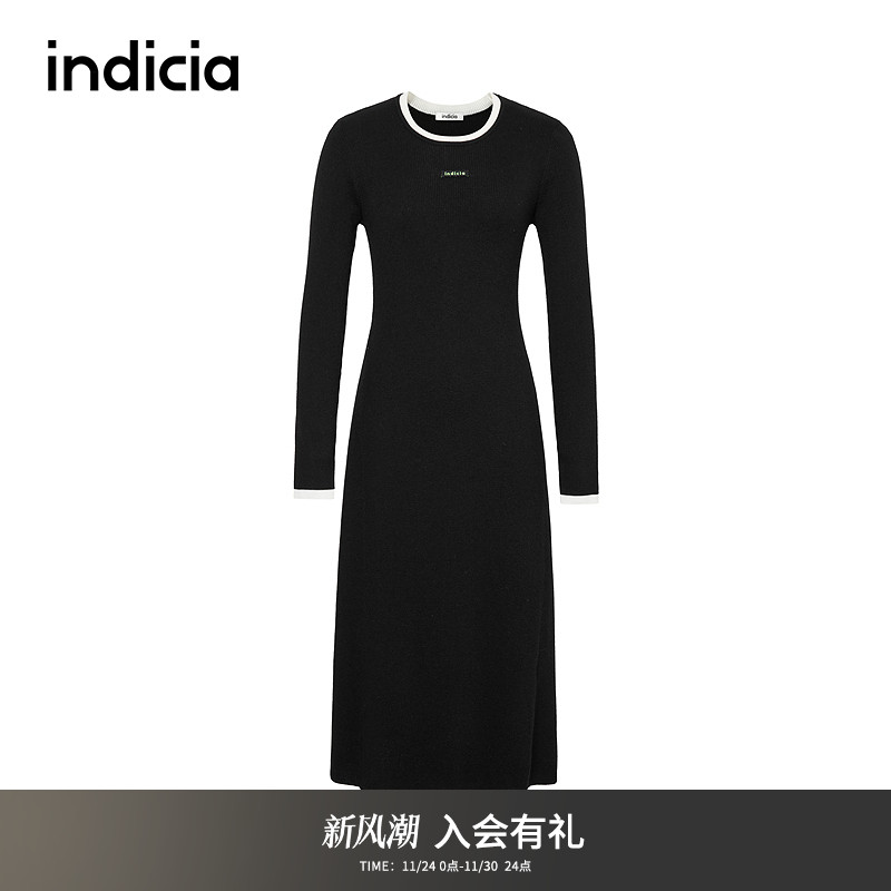 indicia标记简约时尚连衣裙
