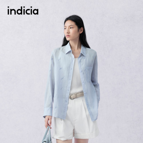 indicia标记商场同款2026夏季新款简约通勤设计感衬衫F2B6CS223C