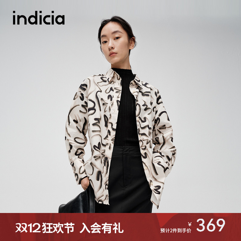 indicia标记简约质感纹理衬衫