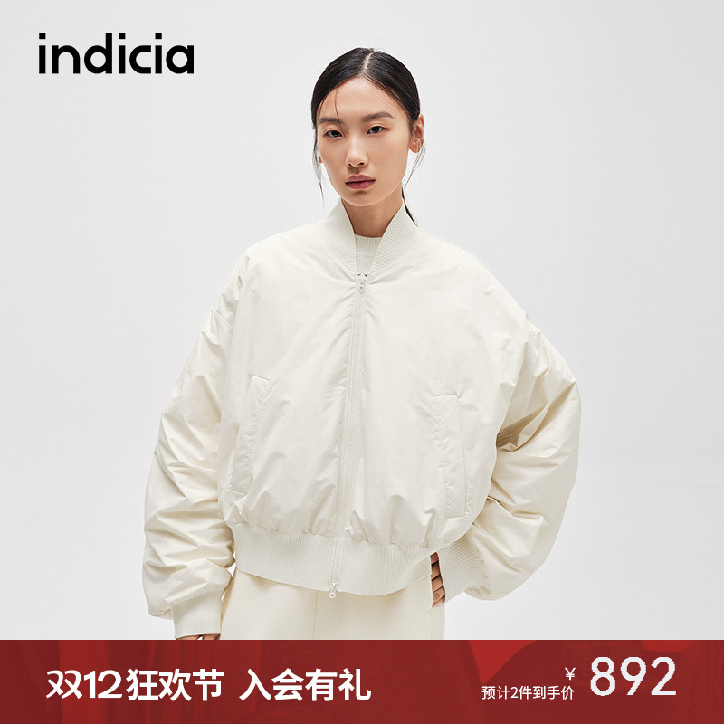 indicia标记休闲简约棒球服