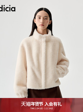 indicia标记2025冬季新款温暖氛围感显高显瘦毛绒感外套L2D5WT247