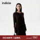 indicia标记25冬新款 L2D5TZ249 优雅系带老钱开衫 显瘦复古裙套装