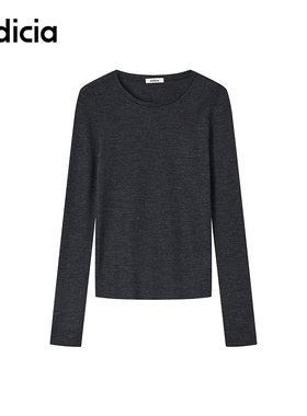 indicia标记商场同款2025冬新款简约舒适绵羊毛打底衫 F2D5DD627F