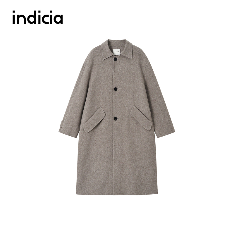 indiciaM标记男装商场同款2025冬季新款简约风百搭大衣M2D5DY185L
