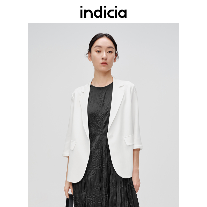 indicia标记简约休闲西装外套
