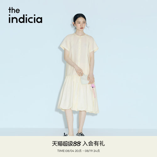 the indicia标记2026夏新款少女花苞裙清新莱赛尔连衣裙L2B6LQ175