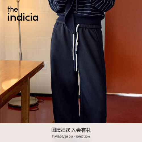 the indicia标记2026冬新款舒适抽绳松紧腰阔腿休闲裤 L2D6KZ280Z
