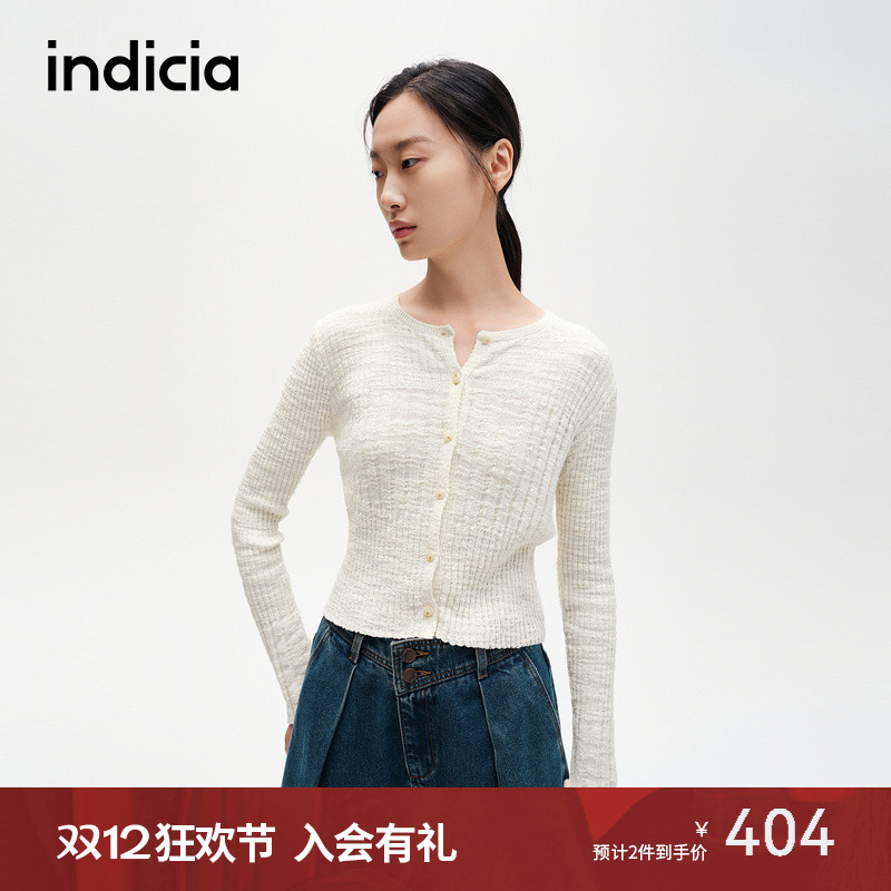 indicia标记时尚显瘦针织开衫