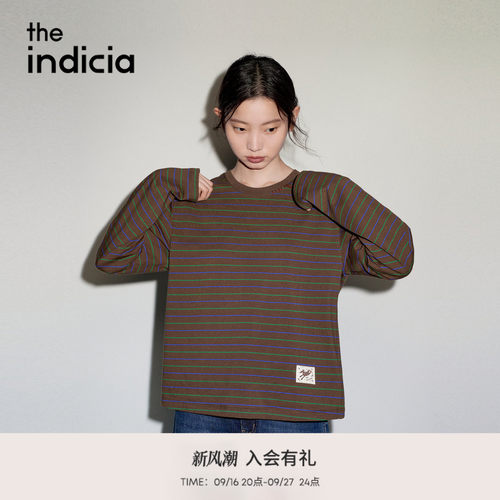 the indicia标记2026秋季新款秋日复古氛围显白短款T恤L2C6TX195Y
