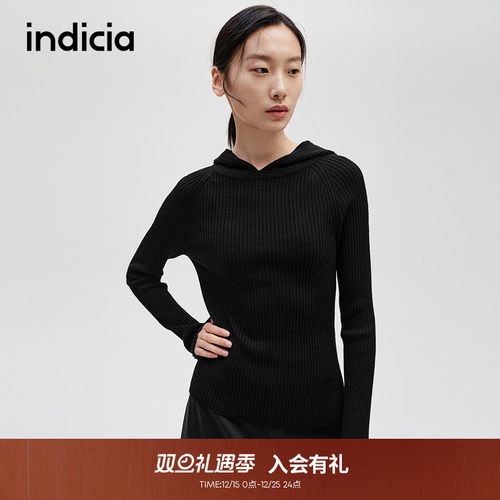 indicia标记简约慵懒风针织衫