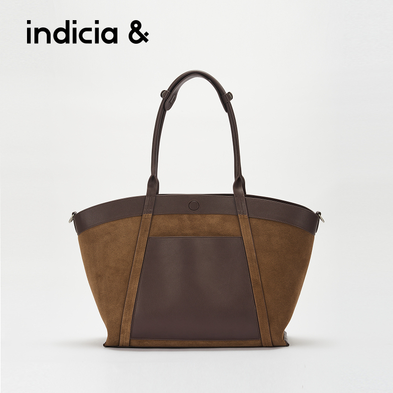 indicia&标记手提翻翻包BM2D5BP152大容量度假旅行托特包小众设计