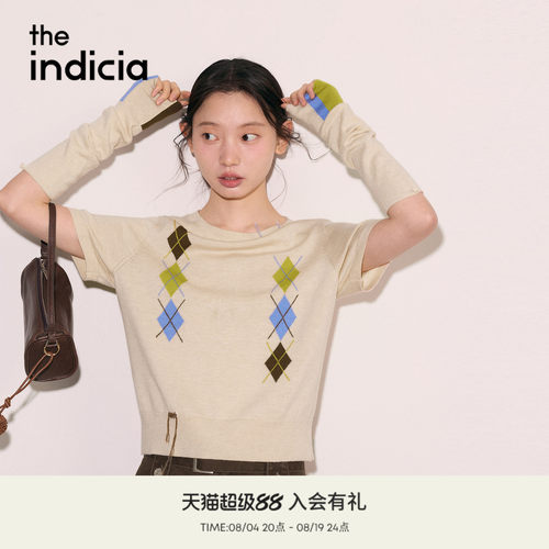 the indicia标记2026秋季新款英伦学院百搭短款针织衫 L2C6ZZ207Y