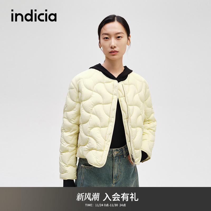 indicia标记时尚轻薄短款羽绒服