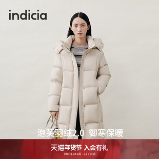 【泡芙2.0】indicia标记25冬季新款冬日保暖羽绒服长款L2D5YR277
