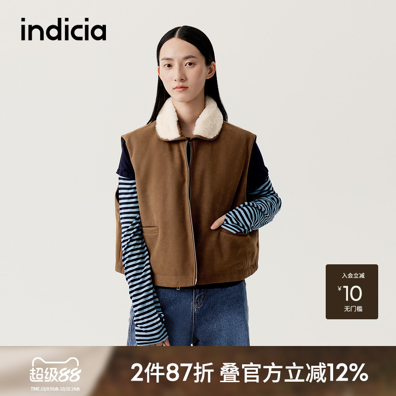 indicia标记舒适保暖马甲