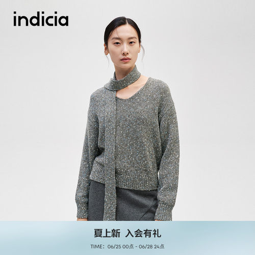 indicia标记简约文艺风舒适毛衫