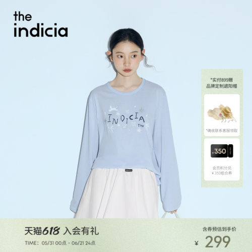 the indicia标记2026夏季新款清爽温柔元气减龄长袖T恤 L2B6TX164