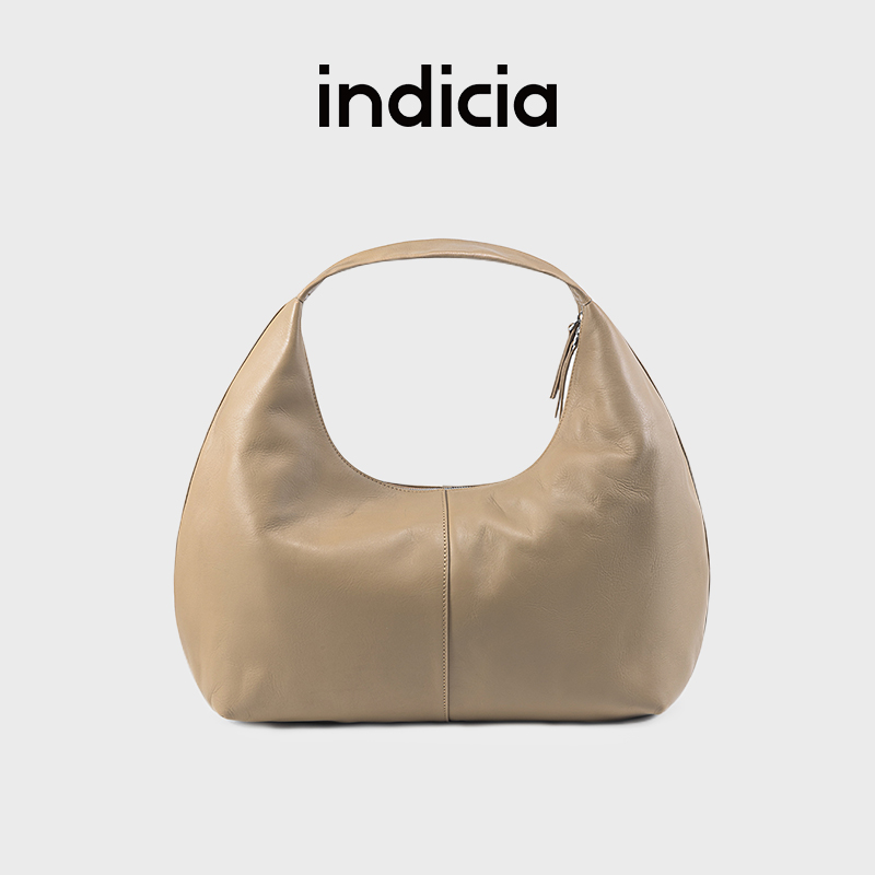 indicia标记牛皮云朵包