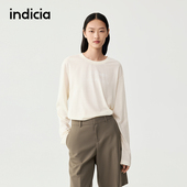 百搭舒适长袖 indicia标记商场同款 2025秋新款 字母T恤F2C5TX288F