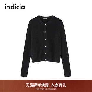 山羊绒100% F2D4KS663C indicia标记商场同款 针织开衫 长袖