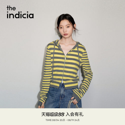 the indicia标记2026秋季新款松弛感复古撞色显白开衫 L2C6KS210Z