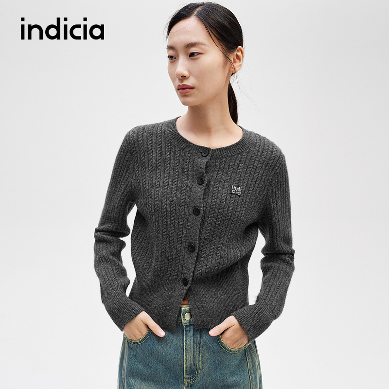 indicia标记miumiu风针织开衫