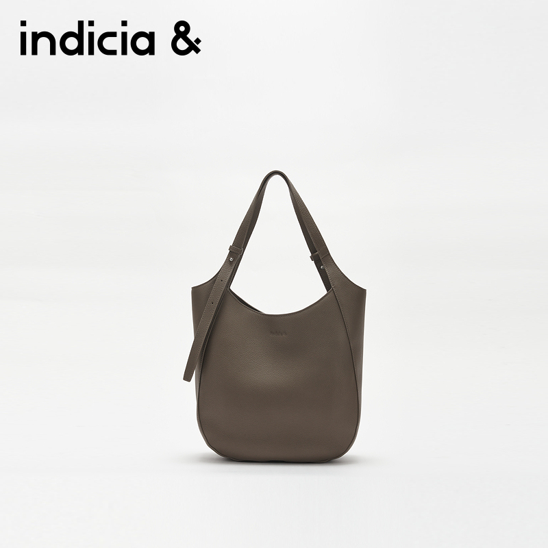 indicia&标记商场同款BF2D5BP156可调节肩马鞍包高级牛皮托特包女
