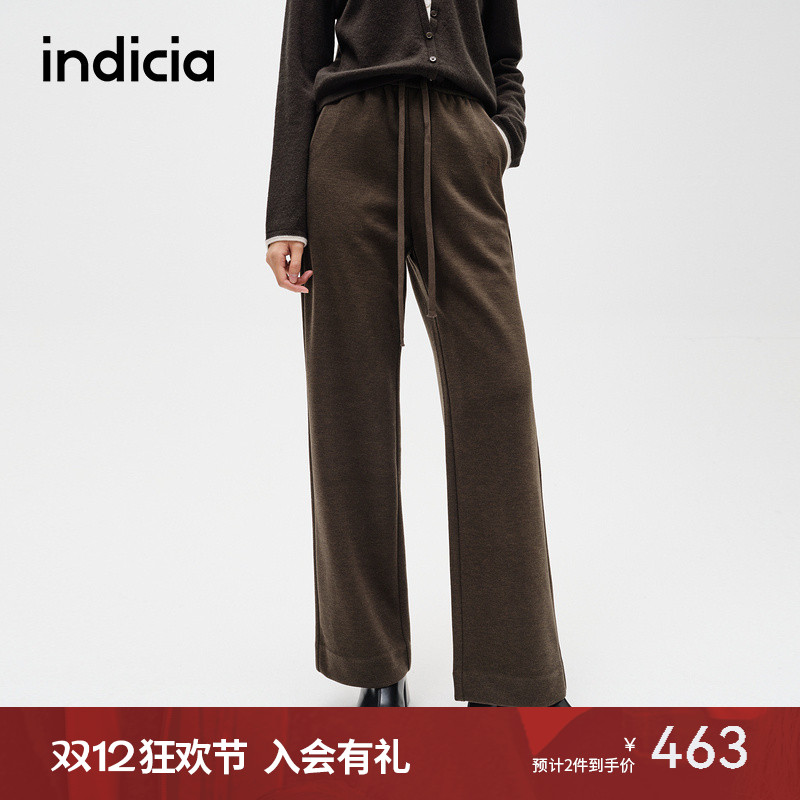 indicia标记休闲百搭休闲裤