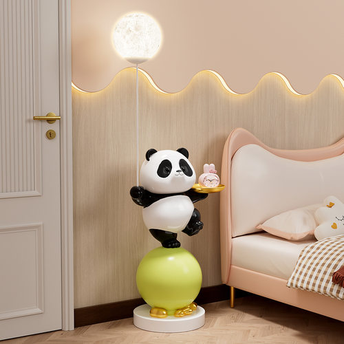 熊猫大型落地摆件客厅儿童房装饰
