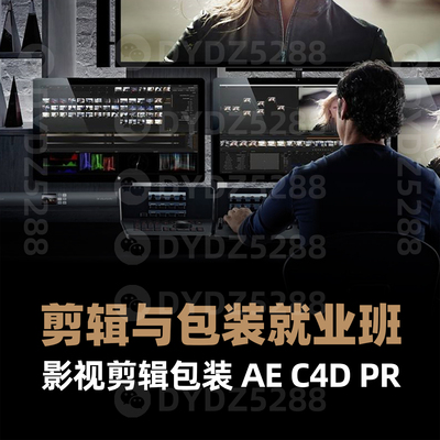 G08影视剪辑与影视包装课程 PR剪辑AE包装C4D课程 后期制作包装课