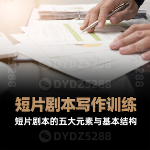 C13电影短片剧本写作训练 剧作技巧与基本结构 影视微电影编剧课