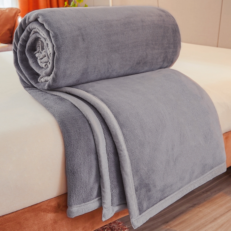 双面绒床单单件绒毯冬季加厚珊瑚绒法兰绒牛奶绒毛毯加绒被单垫单