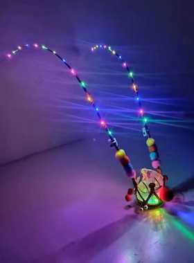 孙悟空发光紫金冠发光状元帽齐天大圣头冠美猴王帽皇冠如意金箍棒