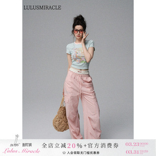 海派记忆 辣妹休闲套装 夏日多巴胺短袖 裤 T恤工装 LulusMiracle