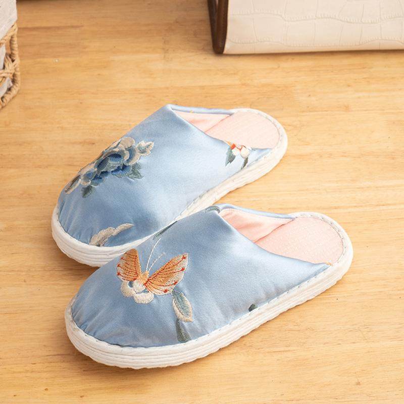 千层底手工包头冬季拖鞋