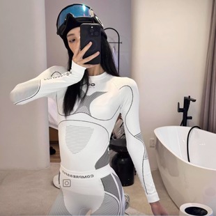 golovejoy户外滑雪内搭压缩运动速干衣女保暖贴身功能内衣排汗男