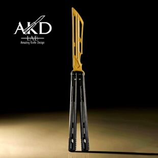 AKD工作室如愿花式蝴蝶刀练习授权安全不开刃国产原创正品练习