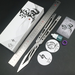 序列追风soar蝴蝶刀冠绝天清影观风联名铆钉三明治花式未开刃