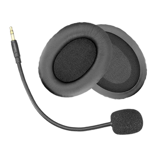 品吉高耳机套麦克风适用联想拯救者Y480耳罩皮套话筒Thunder Y360海绵套耳垫升级版电竞游戏头戴耳机替换配件