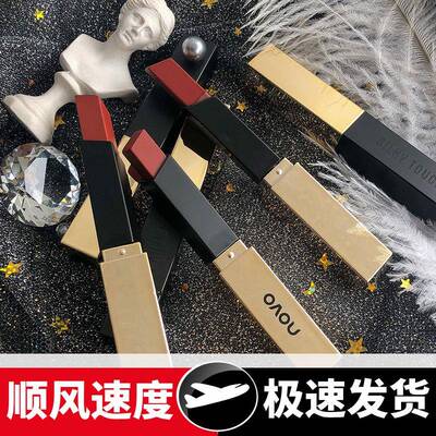 美妆雾绒细管小金条口红女学生平价秋冬显白哑光不沾杯唇膏