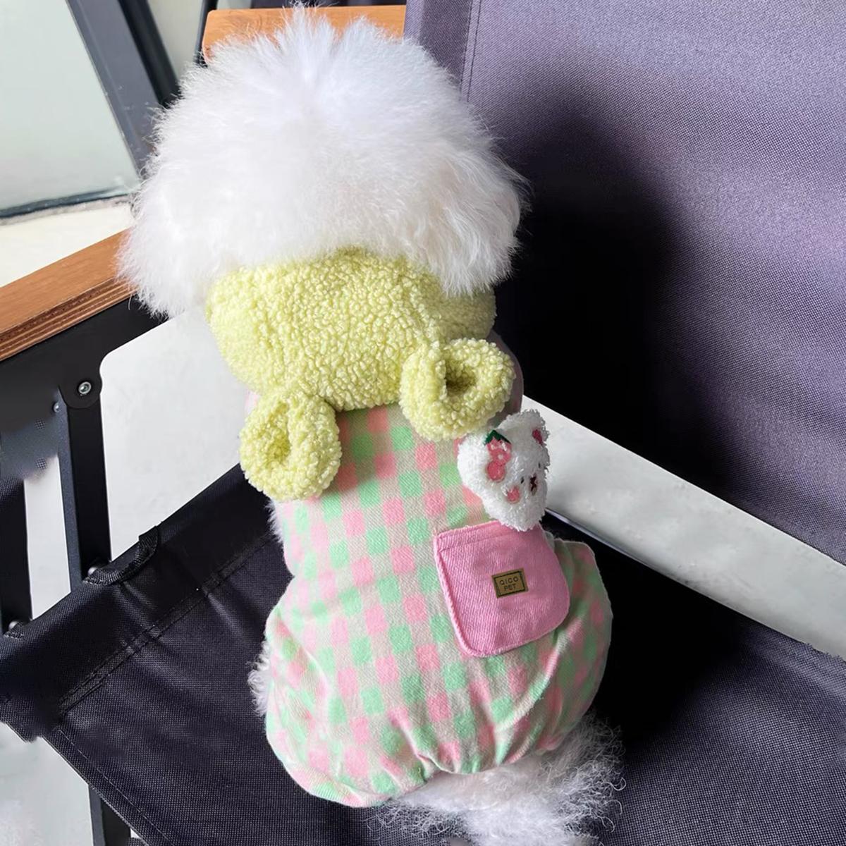 秋冬四脚狗狗衣服宠物猫咪小狗泰迪比熊秋装雪纳瑞博美小型犬服装