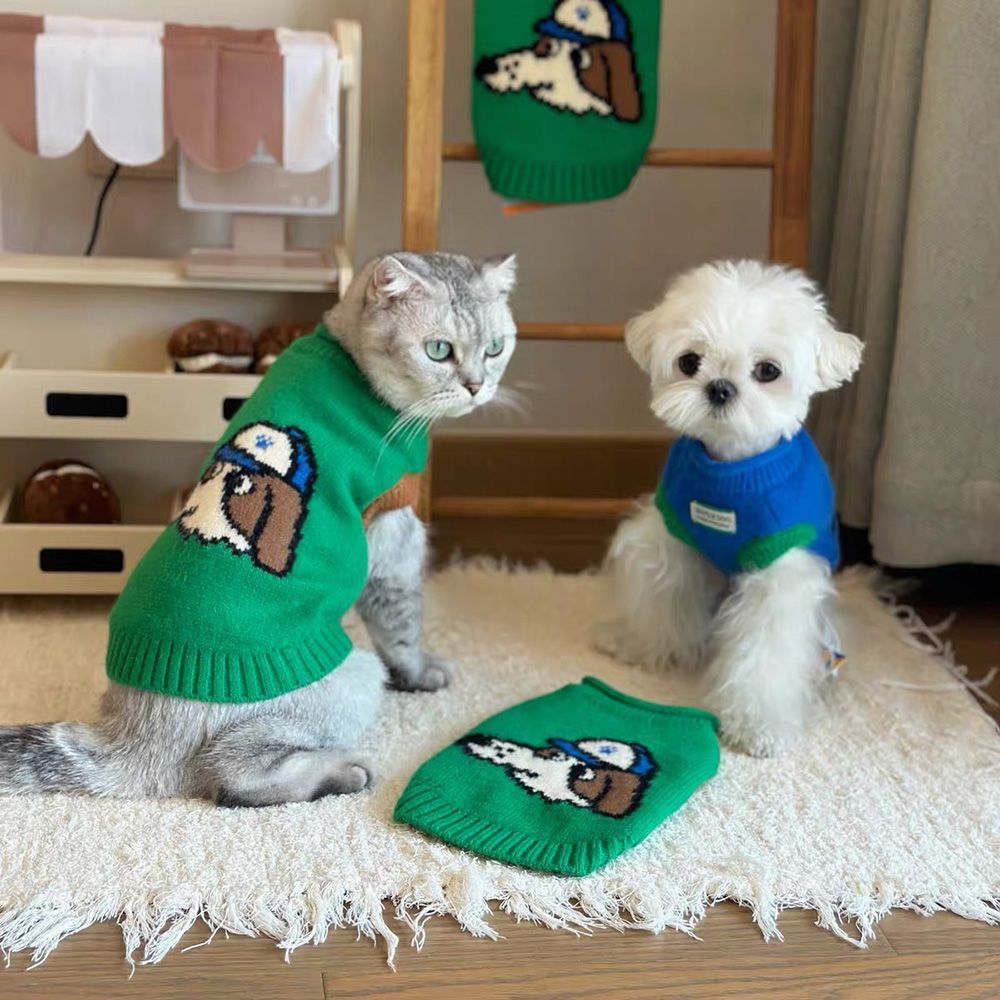 衣服宠物秋冬保暖小狗毛衣猫咪泰迪比熊博美针织狗狗小型秋冬装