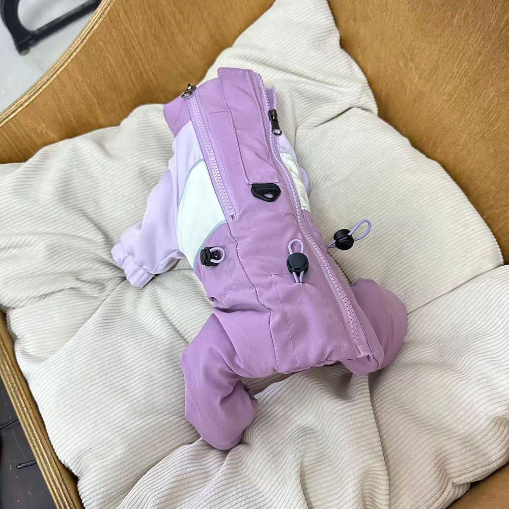 防寒狗狗衣服秋冬款棉衣小型犬泰迪比熊博美冬季网红保暖四脚衣