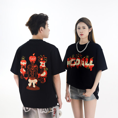 KZDALL“苹果蜡烛”毛巾绣短袖