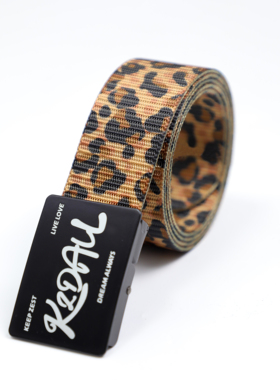 KZDALL原创设计豹纹腰带美式街头个性嘻哈男女休闲百搭时尚潮流