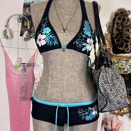 swimsuit度假比基尼泳衣套装欧美泳装泡温泉泳衣平角泳裤
